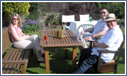 At Garden party of Rtn. David & Daphne