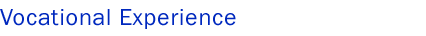 Vocational Experience